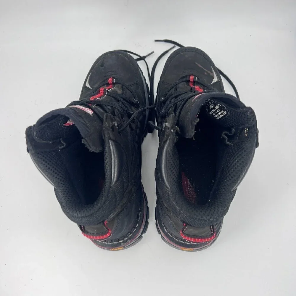 Red Wing Flexforce Men Size 7D Aluminum Safety Toe Hiker Boot Black 6671